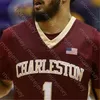 Maglia da basket personalizzata Charleston Cougars NCAA College Grant Riller Brevin Galloway Jaylen McManus Miller Jasper Brantley Chealey Johnson