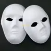 400pcsHalloween Full Face Masks for Adults DIY Hand-Painted Pulp Plaster Covered Paper Mache Blank Mask Wholesale Men Women Plain Party Mask