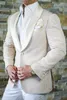 Fashion Embossing Groom Tuxedos Shawl Lapel Groomsmen Mens Wedding Dress Man Jacket Blazer Prom Dinner 2 Piece SuitJacket Pants T212m