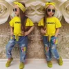 Toddler Baby Girls Tops Tshirt Lace Hole Denim Shorts Bandband Clothing Ensembles Cotton Topsjeanheadwear Kids Clothes Prenfits 37102096