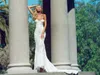 2019 New Mermaid Bröllopsklänningar Sweetheart Lace Appliqued Sweep Train Bohemian Bröllopsklänning Skräddarsydda Plus Storlek Bröllopklänningar