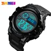 SKMEI Mannen Sport Watch Digital 2 Time Wekker Horloges Waterdichte LED Sport Digitale Horloge Relogios Masculino 1387