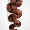 40pcs/Lot Brazilian Body Wave Skin Weft Human Hair 100g tape in hair extensions human hair