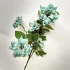 Fausse rose islandaise à tige courte (3 tiges / pièce) 20,87 "Longueur Simulation Roses sauvages pour mariage Maison Fleurs artificielles décoratives