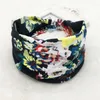 8styles Ethnic Hair Band Floral Printed Szerokość Zespoły Heads Retro Sports Bandanas Bohemia Hairband Kobiety Akcesoria do włosów GGA3513-2