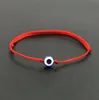 Gratis Ship 20st Lucky Red String Thread Rope Bracelet Black Turkish Evil Evee Charms Flickor Barn Barn Flätade