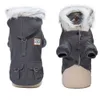 Zimowe ubrania dla psa faux futra kołnierza dla psa na małą ciepłą wiatroodporną polarową kurtkę szczeniaka285a
