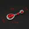 Shining Mode Kopen One Krijgen Kristallen Oorbellen Zilveren Steentjes Lange Drop Earring voor Vrouwen Bruids Sieraden 5 Kleuren Huwelijkscadeau voor Vriend