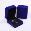 Smycken Velvet Box Halsband Förvaring Box Presentförpackning För Smycken Display Lagring Fällbar Väska Bröllop Presentkort Tillbehör RRA55