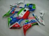 Pełny zestaw zbiornika do Yamaha YZFR1 04 05 06 YZF R1 2004 2005 2006 YZF1000 ABS Red Green Blue Fairings Set + Gifts YD18