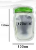 Mason Jar Shaped Food Container Plastic Bag Clear Mason Bottle Modeling Zippers Storage Snacks Free Shipping