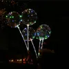 LED Balloon Light with Battery Romantic Bobo Ball Wave 4 Colors For Wedding Party X-ms Hollween Decoration