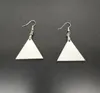 10Pairs Sublimation Double DIY Triangle Ohrringhandbuch Blankoser Eardrop Beste Handarbeit für Geschenk