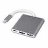 USB-C HUB para USB3.0 5Gbps HDTV 4K 30HZ PD2.0 100W Adaptador de carregamento tipo C para tablets MacBook 50pcs/up