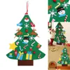 Juldekorationer DIY Filt Tree Ornaments Year Gifts Kids Toys Wall Hanging Trees Decor1