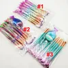 New Makeup Brushes kit 11 pcs Mermaid brush Set Face and Eyeshadow Powder Foundation brushes Eyebrow Eyeliner brush Makeup Tools Kit