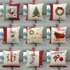 45 * 45 cm travesseiro caso decorações de natal para casa Papai Noel Cervo de Natal de algodão coxim capa decoração de casa