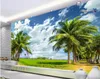 3D壁紙モルディブシースケープ風景ペイント背景壁壁画リビングルームベッドルームホーム装飾壁紙壁3 D Papel de Parede