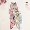 Tarot Doubledeck Twosided Baskı Talk İpek Bağlantı Torbası Sap İpek Eşarp İnce Dar ve Küçük İpek Şerit Eşarp Kadın Scarf5813381