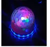 Bola mágica de cristal RGB activada por voz, 15W, 2 en 1, 48 LED, lámpara de luz con efecto de iluminación de escenario, luz LED automática para Fiesta Disco
