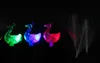 Kreative Pfau LED Finger Ring Lichter Balken Party Nachtclub Farbe Ringe Optische Faser Lampe Kinder Kinder Geschenke Party Supplies