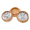 COURNOT Premium 3 Piceces Herb Grinder Metal Diamond Teeth Wood Cover Tobacco Dry Herb Crusher Handle Muller Spice Pollen Smoking 7712661