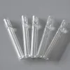 100pcs/box Glass Smoking Pipe Cigarette Shape Smoking Pipe 78mm Clear Glass Pipe Smoking Accessories Free Shipping