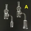 DHL XL Flat Top 4ммы Кварц Banger Nail кварцевого Bubble Carb Cap 20mm OD Quartz ногти для стекла Водных курительных трубок