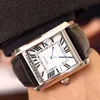 Neue W5200004 Rose Gold Schwarz Textur Zifferblatt Weiß Roma Mark Automatische Herrenuhr Schwarz Lederarmband Uhren Günstige Timezonewatch E66a1