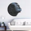 Zooyoo War Death Star Art Wall Sticker vardagsrum sovrum 3D Heminredning klistermärke avtagbar väggklistermärken för barnrum2760464