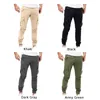 Mens Pants Autumn Winter Casual Loose Trouser Cargo Slim Fit Fashion Combat Zipper Bottom Army Male Pants1234i