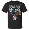 Männer Frieden Liebe Inklusion Sped Squad Spezielle Ed Lehrer T-Shirt Größe M-3Xl Kostenloser Versand Tops T Shirt