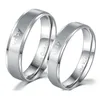 New Fashion DIY Couple band Jewelry Her King and His Queen Stainless Steel Wedding Rings for Women Men
