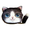 Designer-Cute Cat Coin Purses for Girls Cartoon Velvet Plånbok Kvinnor Make Up Bag Coin Poch Holder för barn Zipper Kosmetisk väska Partihandel