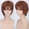 Size: adjustable Select color and style 1pc 32cm Short Bob Head Hair Wig 8 Colors Heat Resistant Synthetic Men Cosplay Wigs