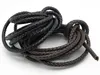 6mm 5mm The Newest Genuine Leather Cord Round Braided DIY For Bracelet Jewelry Accessories Black Brown Best Price