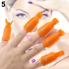Plast Nail Art Soak Off Cap Clip UV Gel Polsk Remover Wrap Tool Nail Art Tips för fingrar 10ppcs / set rra818