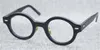 Män Optiska Glasögon Glasögon Ramar Brand Retro Kvinnor Round Spectacle Frame Pure Titanium Nose Pad Myopia Eyewear med glasögon