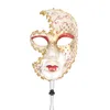 CMiracle Handheld Venetian Masquerade Mask Great Halloween Carnival Party Carnival Mask6689008