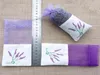 Paars Katoen Organza Lavendel Sachet Bag DIY Gedroogde Bloem Sweet Bursa Garderobe Mould-Dichte Gift Bag