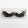 Hot Selling 25mm Lashes 5D Mink Eyelashes Handmade Mink Hair Strip Lashes Private Logo Custom Eyelash Packaging