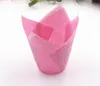 Paper Baking Cups Cupcake Wrapper for Muffin Cups Colorful Anti-Oil Flame Shape Baking Cupcake Paper Cake Cup