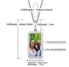Custom Made Po Pendant 14K Gold Silver Rosegold Rectangle Medallions Pendant Necklace for Men Women gifts9076040