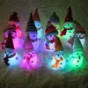 Veilleuses bonhomme de neige couleur changeante LED Festival bonhomme de neige LED veilleuse décor à la maison ornements de noël veilleuses cadeaux mignons