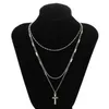 S862 Europe Fashion Jewelry Women's Cross Necklace Cross Cross Pendant Multi Pendant Multi-Layer Sweater Necker Necker