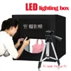 Freeshipping Photography Lighting Folding LED Fotoklåda 80cm Softbox Portable Photo Lamp Studio Tillbehör Uppgradera