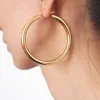wide hoop earrings