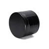 Dry Herb Grinder Space Case 63mm Tobacco Grinders Large Aluminum Alloy Metal Cigarette Spacecase Black 4 Parts Smoking Grinder Crusher