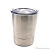 8 kleuren 9oz Tumbler wijnglazen vacuüm geïsoleerde mok roestvrij staal lowball met deksel met stro 9oz kind mok cup6244302