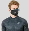 DHL Ship Designer Fietsen Bescherming Gezichtsmaskers met Filter Zwart Anti-Verontreiniging Stof Sport Training Racefiets Herbruikbare Maskers FY9060